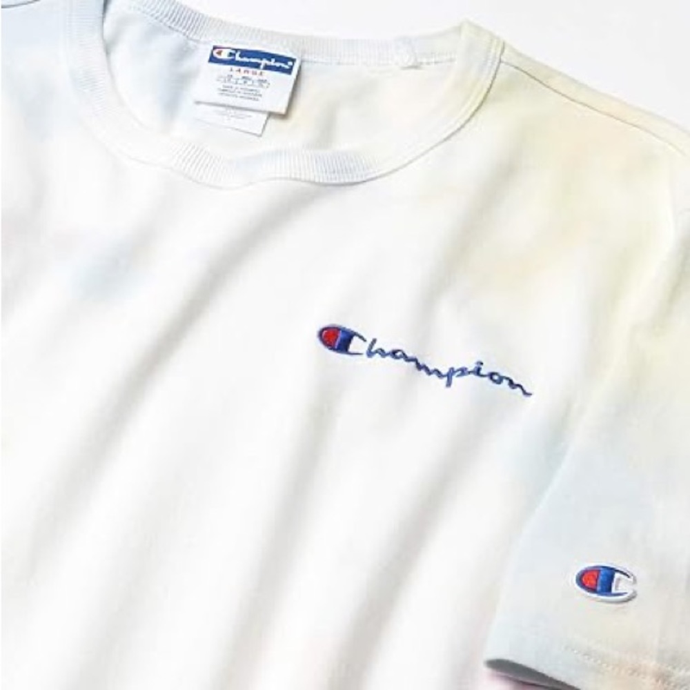 Champion Unisex Cotton Heritage Tie-Dyed Tee in Cloud Dye - Size S - Picture 3 of 3